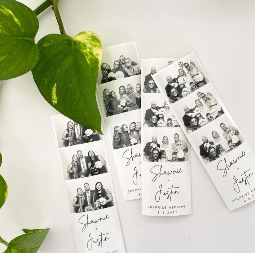 Photobooth prints voor bruiloft